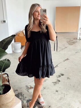 Peach Love Babydoll Dress